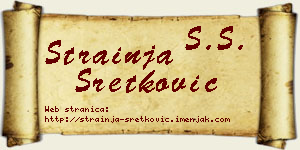 Strainja Sretković vizit kartica